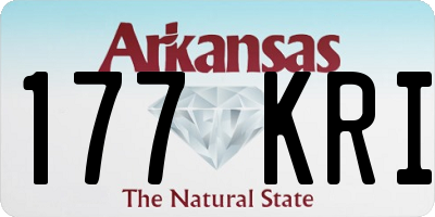 AR license plate 177KRI