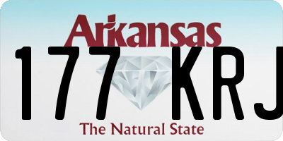 AR license plate 177KRJ