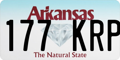 AR license plate 177KRP
