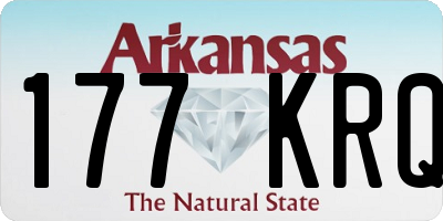 AR license plate 177KRQ