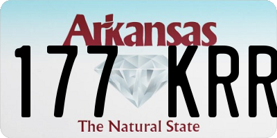 AR license plate 177KRR