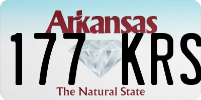 AR license plate 177KRS