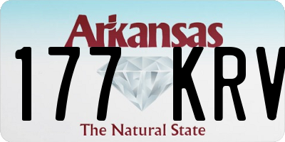 AR license plate 177KRV