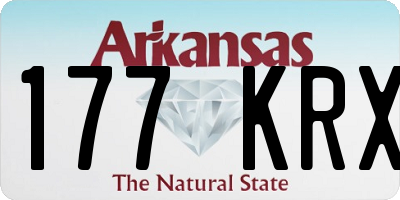 AR license plate 177KRX