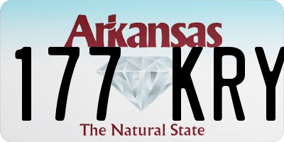 AR license plate 177KRY