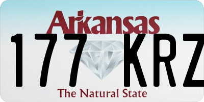 AR license plate 177KRZ