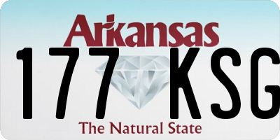 AR license plate 177KSG