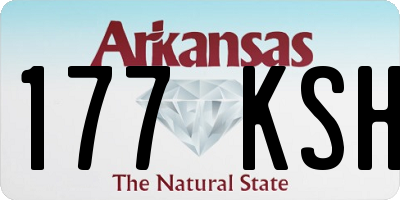 AR license plate 177KSH