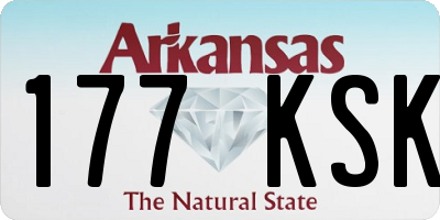 AR license plate 177KSK