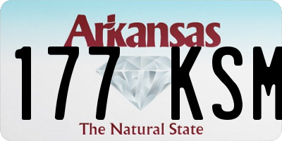 AR license plate 177KSM