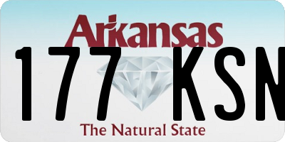 AR license plate 177KSN