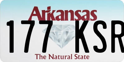 AR license plate 177KSR