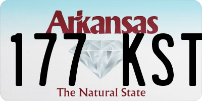 AR license plate 177KST