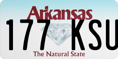 AR license plate 177KSU
