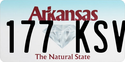 AR license plate 177KSV