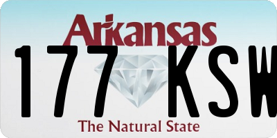 AR license plate 177KSW