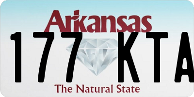 AR license plate 177KTA