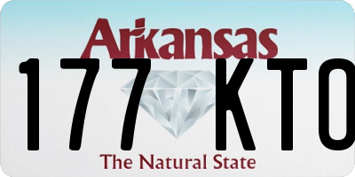 AR license plate 177KTO