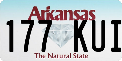 AR license plate 177KUI