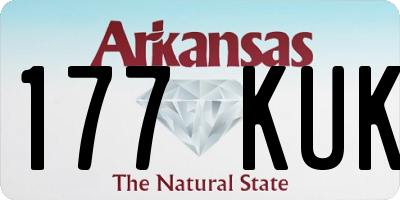 AR license plate 177KUK