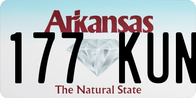 AR license plate 177KUN