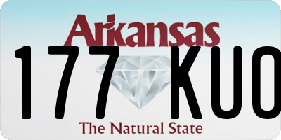AR license plate 177KUO