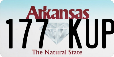 AR license plate 177KUP