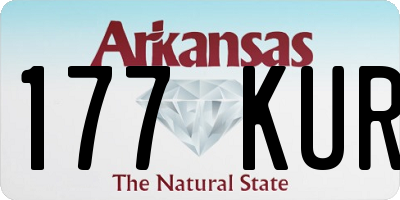 AR license plate 177KUR