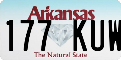 AR license plate 177KUW