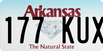 AR license plate 177KUX