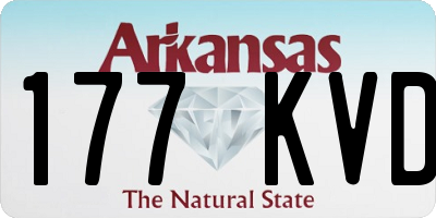 AR license plate 177KVD