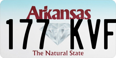 AR license plate 177KVF