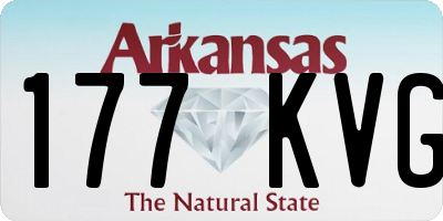 AR license plate 177KVG