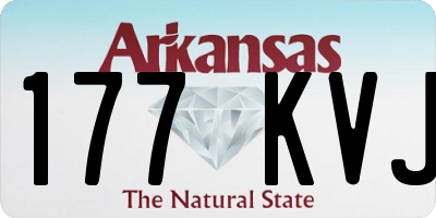 AR license plate 177KVJ