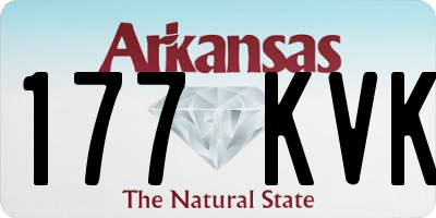 AR license plate 177KVK