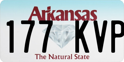 AR license plate 177KVP