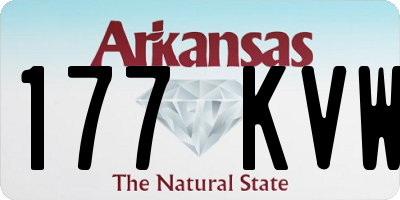 AR license plate 177KVW