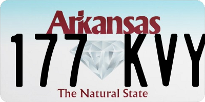 AR license plate 177KVY