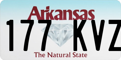 AR license plate 177KVZ