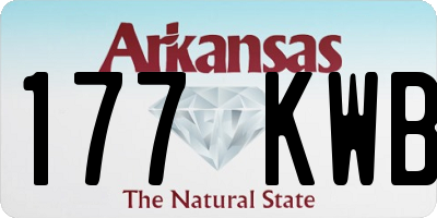 AR license plate 177KWB