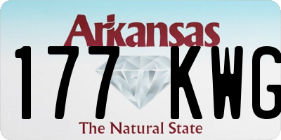 AR license plate 177KWG