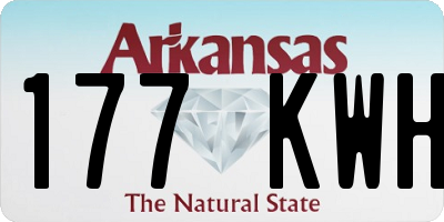 AR license plate 177KWH