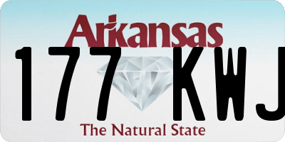 AR license plate 177KWJ