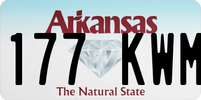AR license plate 177KWM