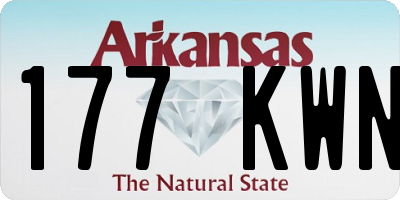 AR license plate 177KWN