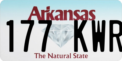 AR license plate 177KWR