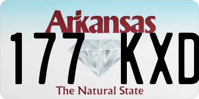AR license plate 177KXD