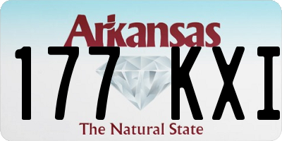 AR license plate 177KXI
