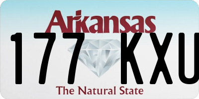 AR license plate 177KXU