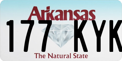 AR license plate 177KYK